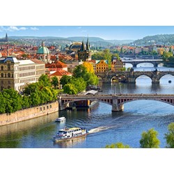 Castorland (B-53087) - "View of Bridges in Prague" - 500 pezzi