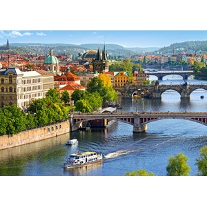 Castorland (B-53087) - "View of Bridges in Prague" - 500 pezzi