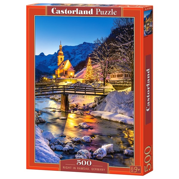 Castorland (B-53063) - "Night in Ramsau, Germany" - 500 pezzi
