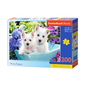 Castorland (B-222032) - "Westie Puppies" - 200 pezzi