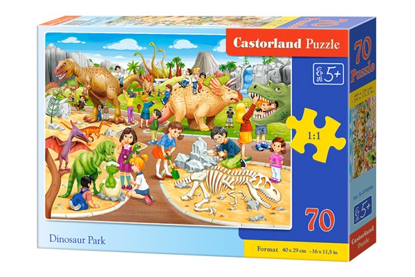 Castorland (B-070046) - "Dinosaur Park" - 70 pezzi
