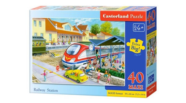 Castorland (B-040032) - "Railway station" - 40 pezzi