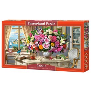 Castorland (C-400263) - "Summer Flowers and Cup of Tea" - 4000 pezzi