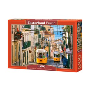 Castorland (C-104260) - "Lisbon Trams, Portugal" - 1000 pezzi