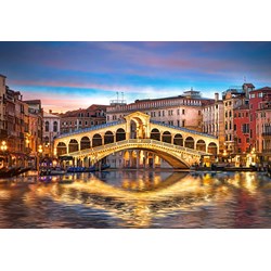 Castorland (C-104215) - "Rialto by Night" - 1000 pezzi