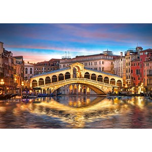 Castorland (C-104215) - "Rialto by Night" - 1000 pezzi