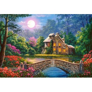 Castorland (C-104208) - "Cottage in the Moon Garden" - 1000 pezzi