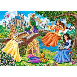 Castorland (B-018383) - "Princesses in Garden" - 180 pezzi
