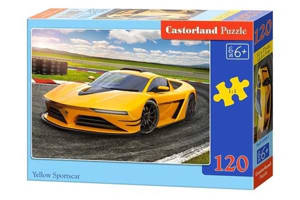 Castorland (B-13500) - "Yellow Sportscar" - 120 pezzi
