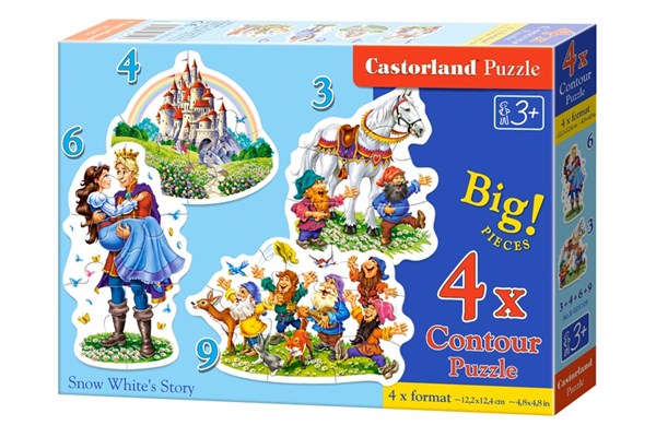 Castorland (B-005109) - "Snow White's Story" - 3 4 6 9 pezzi