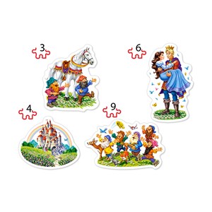 Castorland (B-005109) - "Snow White's Story" - 3 4 6 9 pezzi