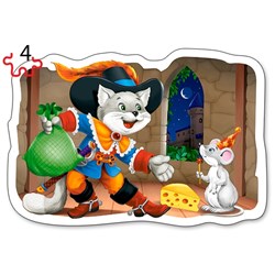 Castorland (B-005086) - "Classic Fairy Tales" - 3 4 6 9 pezzi