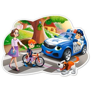 Castorland (B-120215) - "Policeman at Work" - 12 pezzi