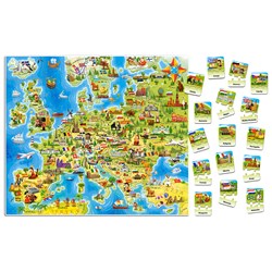 Castorland (E-227-PL) - "Mapa Europy" - 180 pezzi
