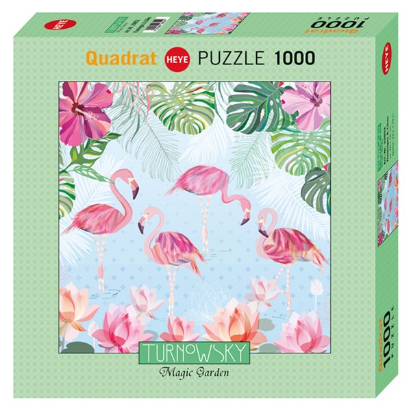 Heye (29852) - Turnowsky: "Flamingos & Lilies" - 1000 pezzi