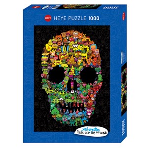 Heye (29850) - Jon Burgerman: "Doodle Skull" - 1000 pezzi
