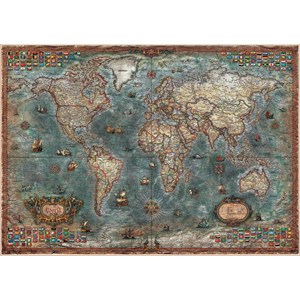 Educa (18017) - "Historical World Map" - 8000 pezzi