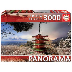 Educa (18013) - "Mount Fuji and Chureito Pagoda, Japan" - 3000 pezzi