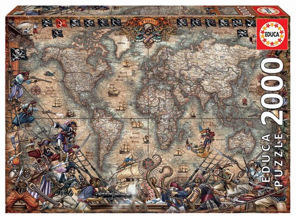 Educa (18008) - "Pirates Map" - 2000 pezzi