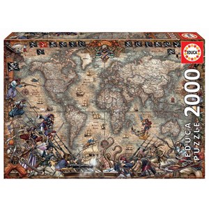 Educa (18008) - "Pirates Map" - 2000 pezzi