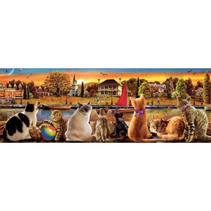 Educa (18001) - "Cats on the Quay" - 1000 pezzi