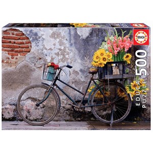 Educa (17988) - "Bicycle with flowers" - 500 pezzi
