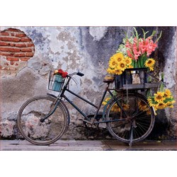 Educa (17988) - "Bicycle with flowers" - 500 pezzi