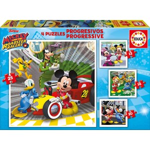 Educa (17629) - "Mickey and the Roadster Racers" - 12 16 20 25 pezzi