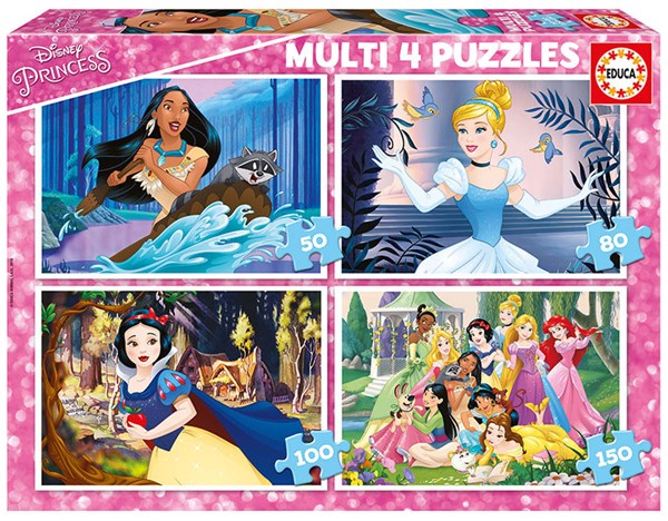 Educa (17637) - "Disney Princess" - 50 80 100 150 pezzi