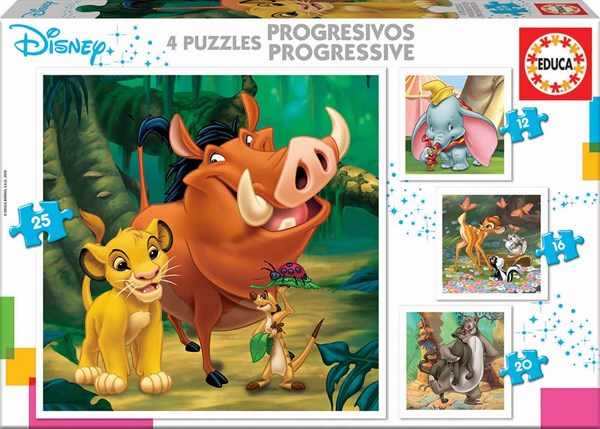 Educa (18104) - "Disney Animals" - 12 16 20 25 pezzi