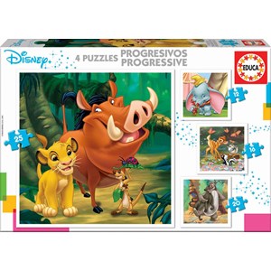 Educa (18104) - "Disney Animals" - 12 16 20 25 pezzi