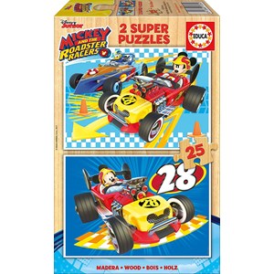 Educa (17234) - "Mickey and the Roadster Racers" - 25 pezzi