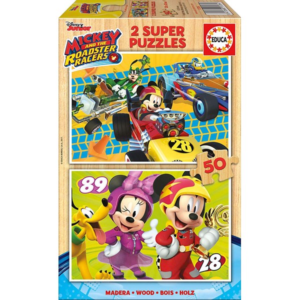 Educa (17236) - "Mickey and the Roadster Racers" - 50 pezzi