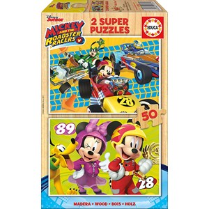 Educa (17236) - "Mickey and the Roadster Racers" - 50 pezzi