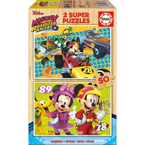 Educa (17236) - "Mickey and the Roadster Racers" - 50 pezzi