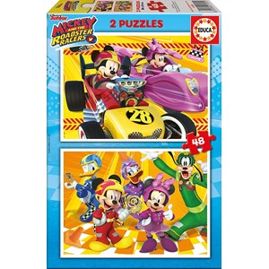 Educa (17239) - "Mickey and the Roadster Racers" - 48 pezzi