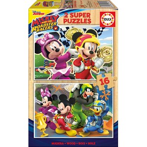 Educa (17622) - "Mickey and the Roadster Racers" - 16 pezzi