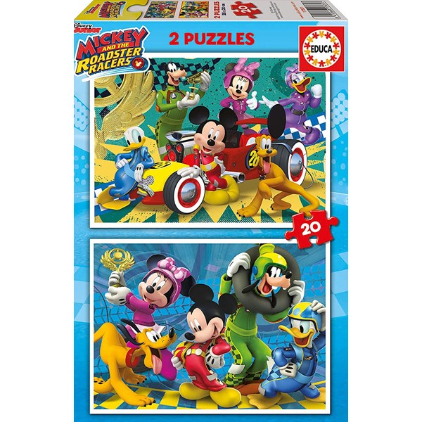 Educa (17631) - "Mickey and the Roadster Racers" - 20 pezzi