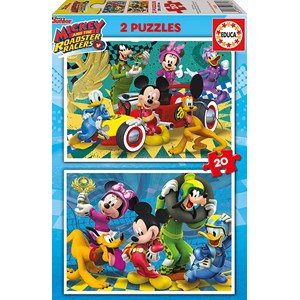 Educa (17631) - "Mickey and the Roadster Racers" - 20 pezzi