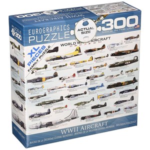 Eurographics (8300-0075) - "World War II Aircraft" - 300 pezzi