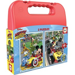Educa (17639) - "Mickey and the Roadster Racers Case" - 20 pezzi
