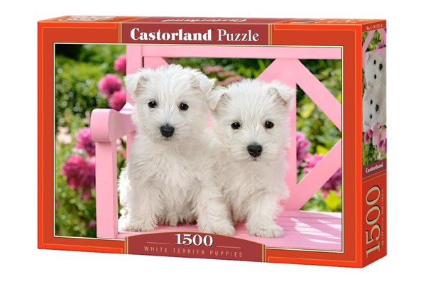 Castorland (C-151721) - "White Terrier Puppies" - 1500 pezzi