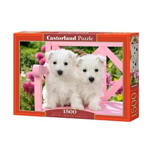 Castorland (C-151721) - "White Terrier Puppies" - 1500 pezzi