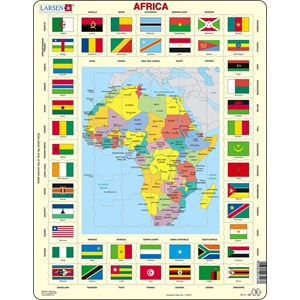 Larsen (KL3-GB) - "Map/Flag, Africa - GB" - 70 pezzi