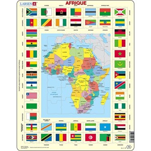Larsen (KL3-FR) - "Map/Flag, Africa - FR" - 70 pezzi