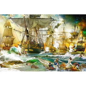 Ravensburger (13969) - "Battle on the High Seas" - 5000 pezzi