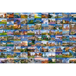 Ravensburger (17080) - "99 Beautiful Places in Europe" - 3000 pezzi