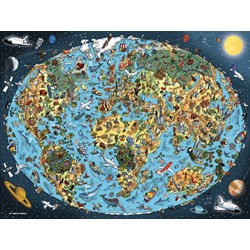 Ravensburger (16360) - "Cartoon Earth" - 1500 pezzi