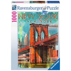 Ravensburger (19835) - "Retro New York" - 1000 pezzi