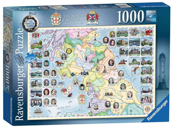 Ravensburger (15167) - "Our Native Lands No.2, The North & Southern Scotland" - 1000 pezzi